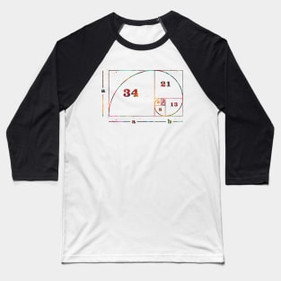 Fibonacci spiral Baseball T-Shirt